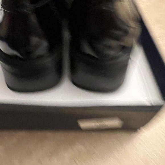 Franco Sarto - Gloria Black Loafers with Gold Accent - Picture 3 of 7